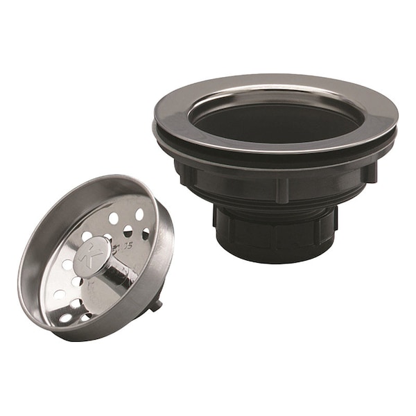 Keeney Mfg Plumb Pak Chrome Plastic/Stainless Steel Sink Strainer PP66-5 - main